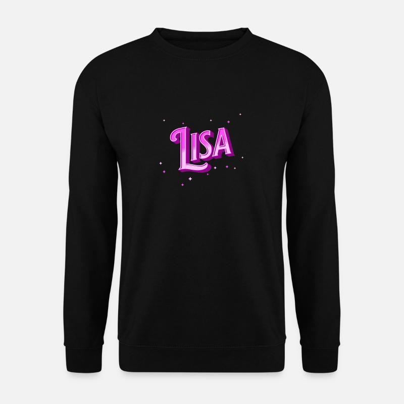 Lisa name personalized - Unisex Sweatshirt - black