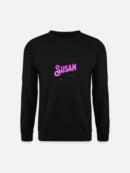 Susan Namen personalisiert - Unisex Pullover - Schwarz