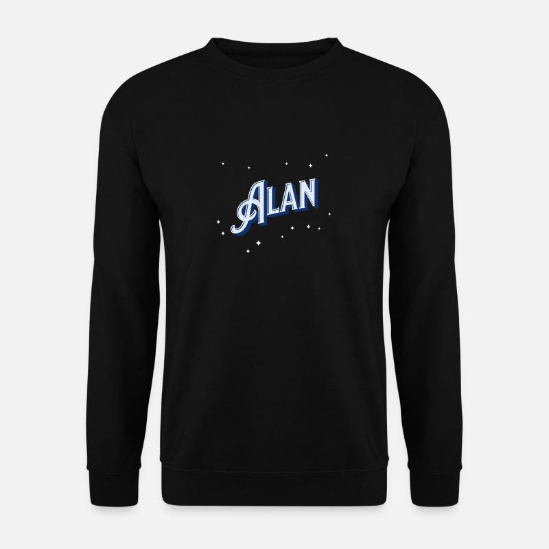 Alan name personalized - Unisex Sweatshirt - black