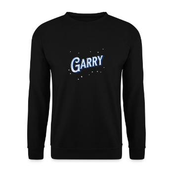 Nom Garry personnalisé - Sweat-shirt Unisexe - noir - Devant - Alina (178cm) & Michal (187cm)