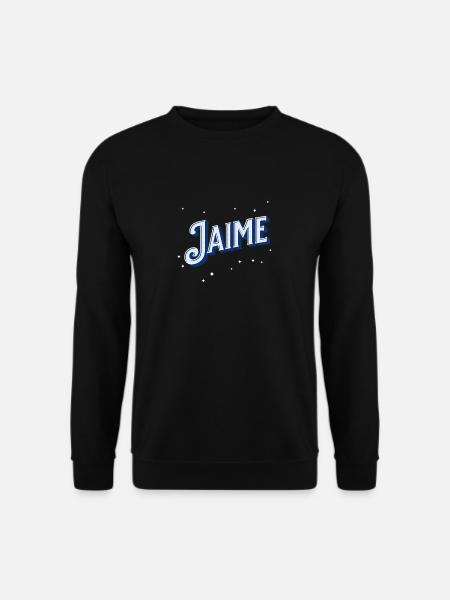 Jaime name personalized - Unisex Sweatshirt - black