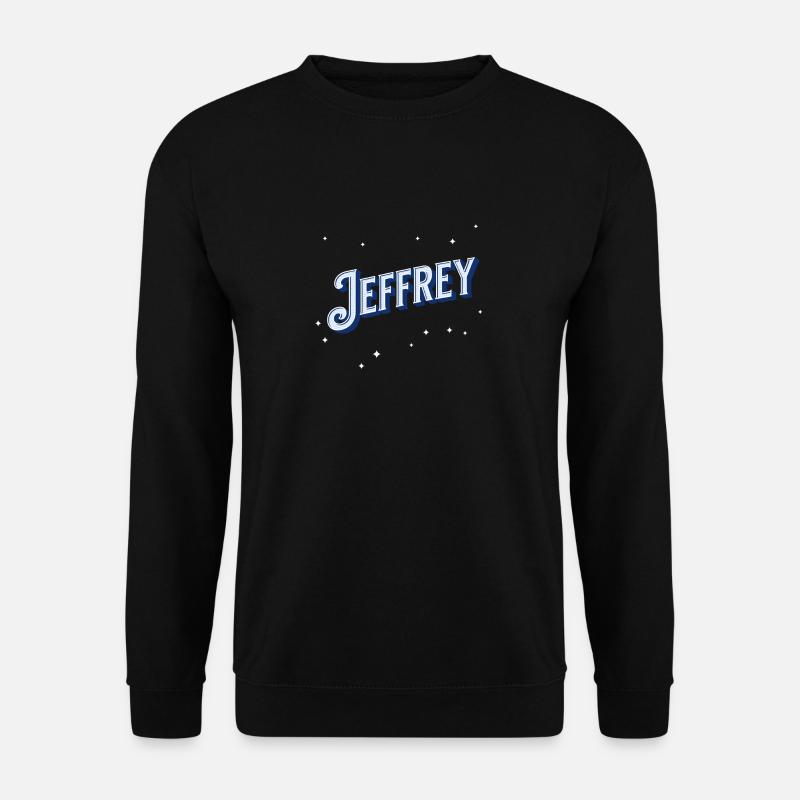 Jeffrey name personalized - Unisex Sweatshirt - black