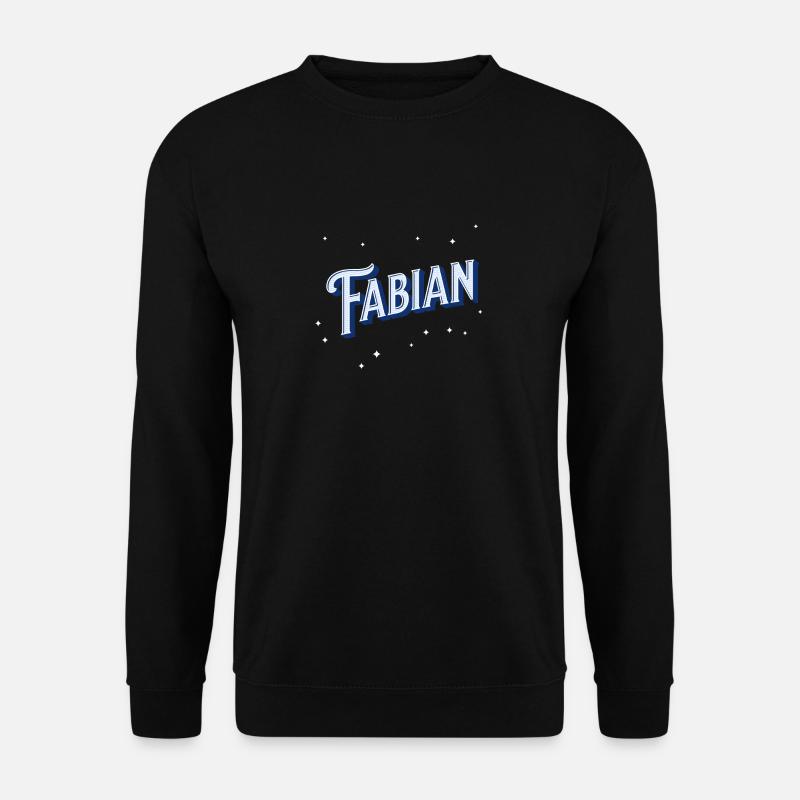 Fabian's name personalized - Unisex Sweatshirt - black