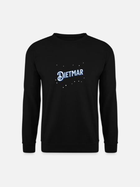 Dietmar name personalized - Unisex Sweatshirt - black