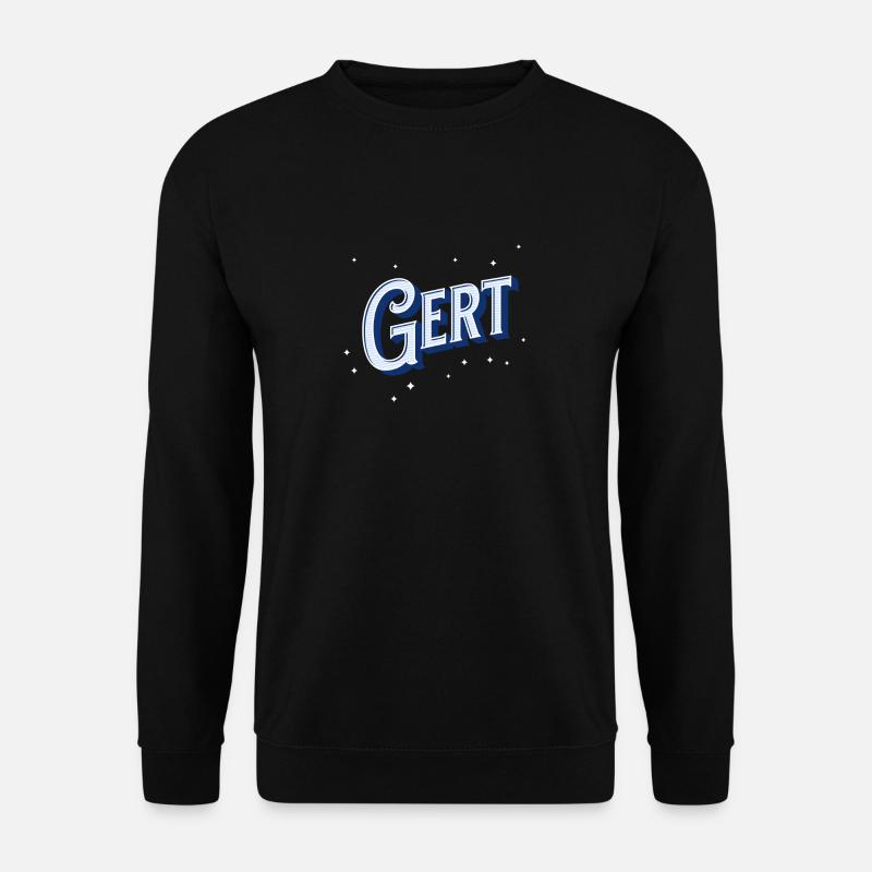 Gert Namen personalisiert - Unisex Pullover - Schwarz