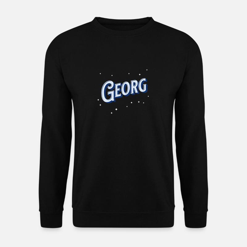 Georg's name personalized - Unisex Sweatshirt - black