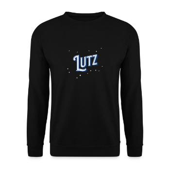 Nom Lutz personnalisé - Sweat-shirt Unisexe - noir - Devant - Alina (178cm) & Michal (187cm)