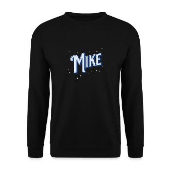 Nom Mike personnalisé - Sweat-shirt Unisexe - noir - Devant - Alina (178cm) & Michal (187cm)