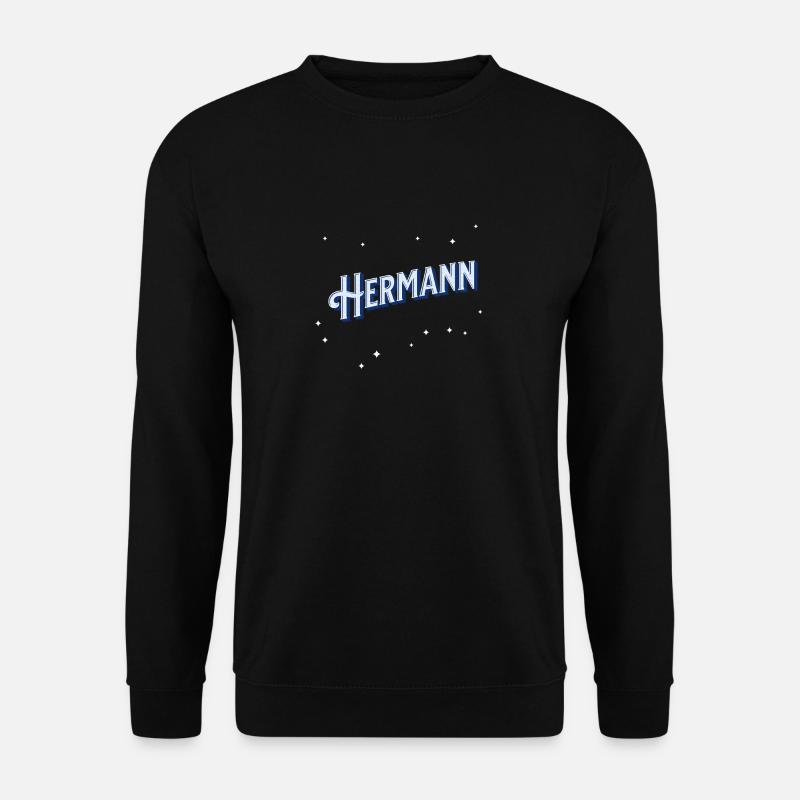 Hermann name personalized - Unisex Sweatshirt - black