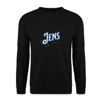 Jen's name personalized - Unisex Sweatshirt - black - Front - Alina (178cm) & Michal (187cm)