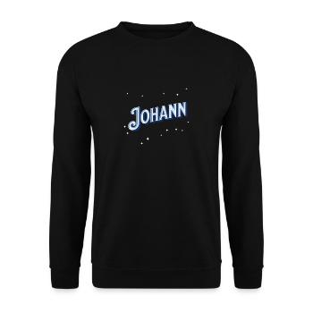 Johann Namen personnalisé - Sweat-shirt Unisexe - noir - Devant - Alina (178cm) & Michal (187cm)
