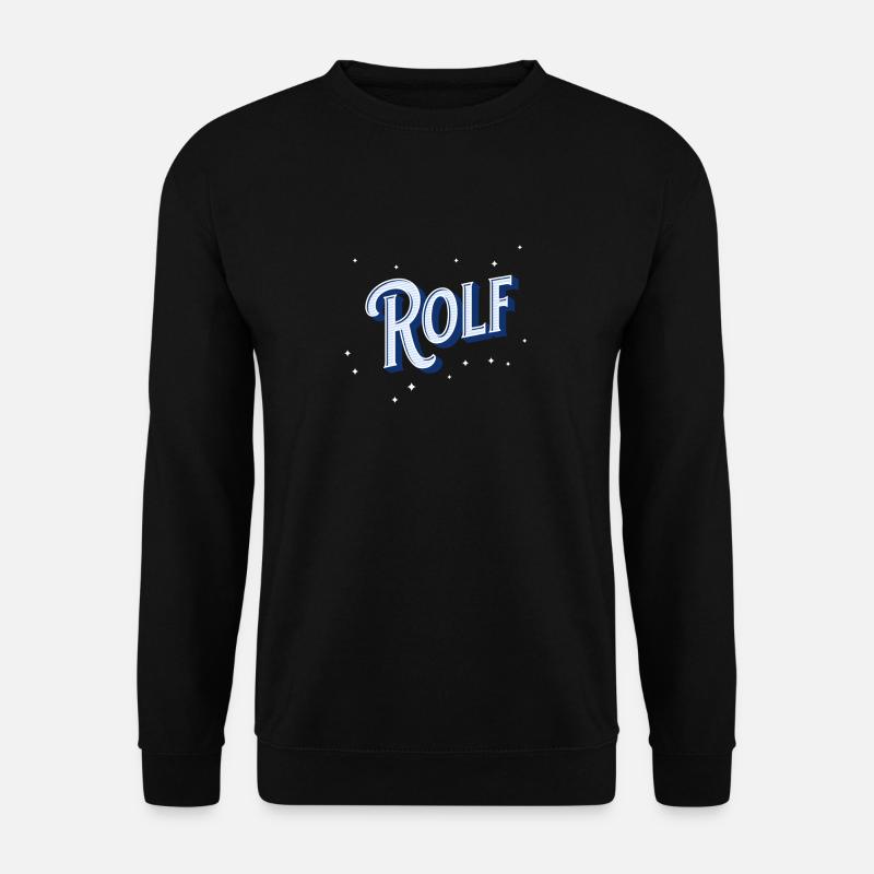 Rolf name personalized - Unisex Sweatshirt - black