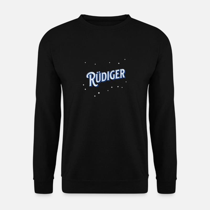 Rüdiger Namen personalisiert - Unisex Pullover - Schwarz