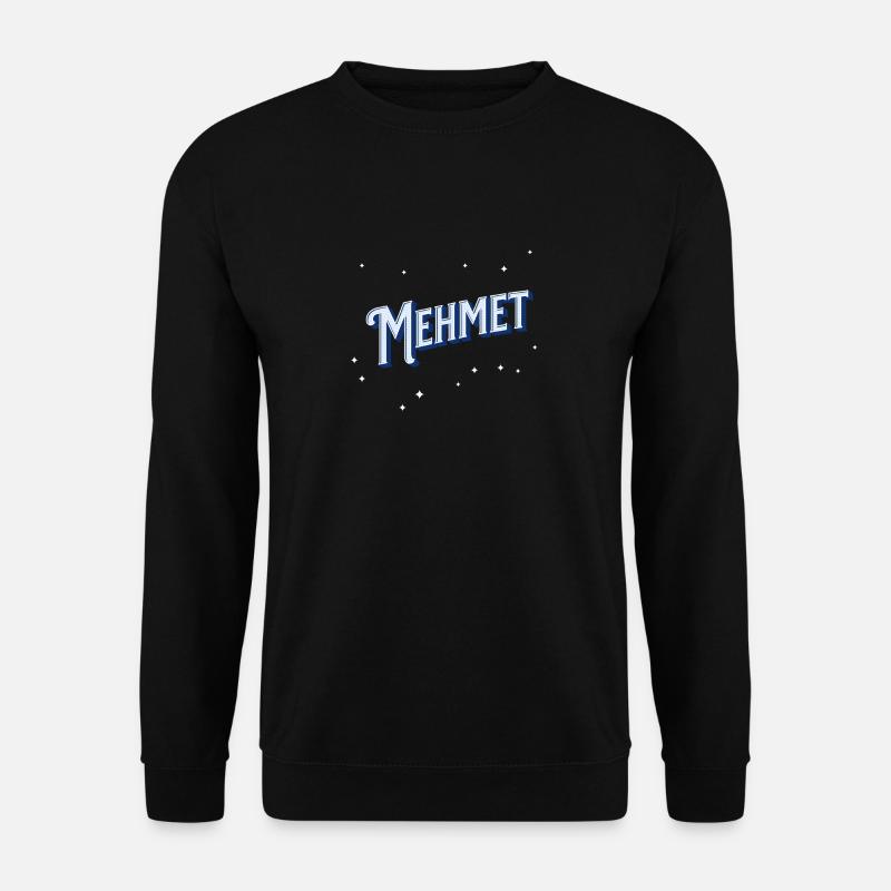 Mehmet name personalized - Unisex Sweatshirt - black