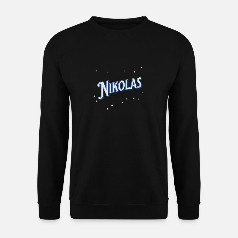Nikola's name personalized - Unisex Sweatshirt - black