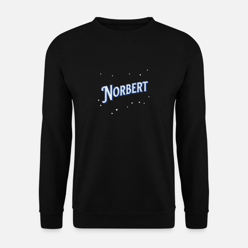 Norbert Namen personalisiert - Unisex Pullover - Schwarz