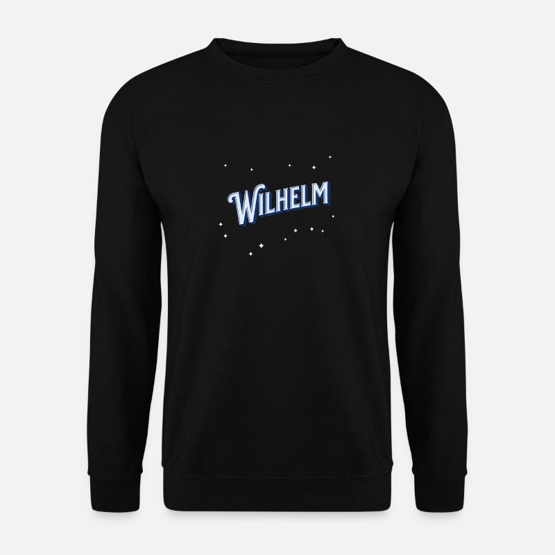 Wilhelm name personalized - Unisex Sweatshirt - black