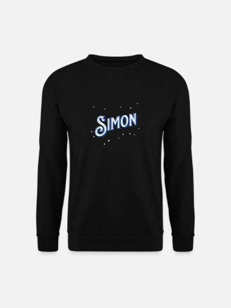 Simon's name personalized - Unisex Sweatshirt - black