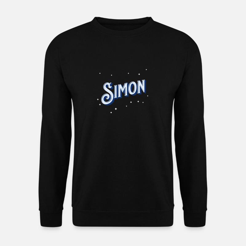 Simon's name personalized - Unisex Sweatshirt - black