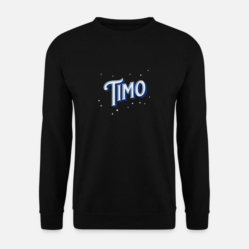 Timo name personalized - Unisex Sweatshirt - black