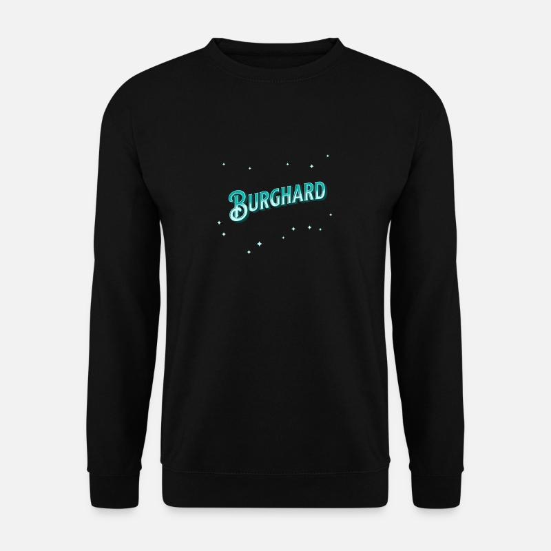 Burghard Namen personalisiert - Unisex Pullover - Schwarz