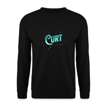 Curt nom personnalisé - Sweat-shirt Unisexe - noir - Devant - Alina (178cm) & Michal (187cm)