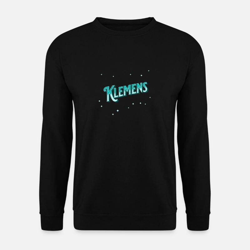 Klemens Namen personalisiert - Unisex Pullover - Schwarz