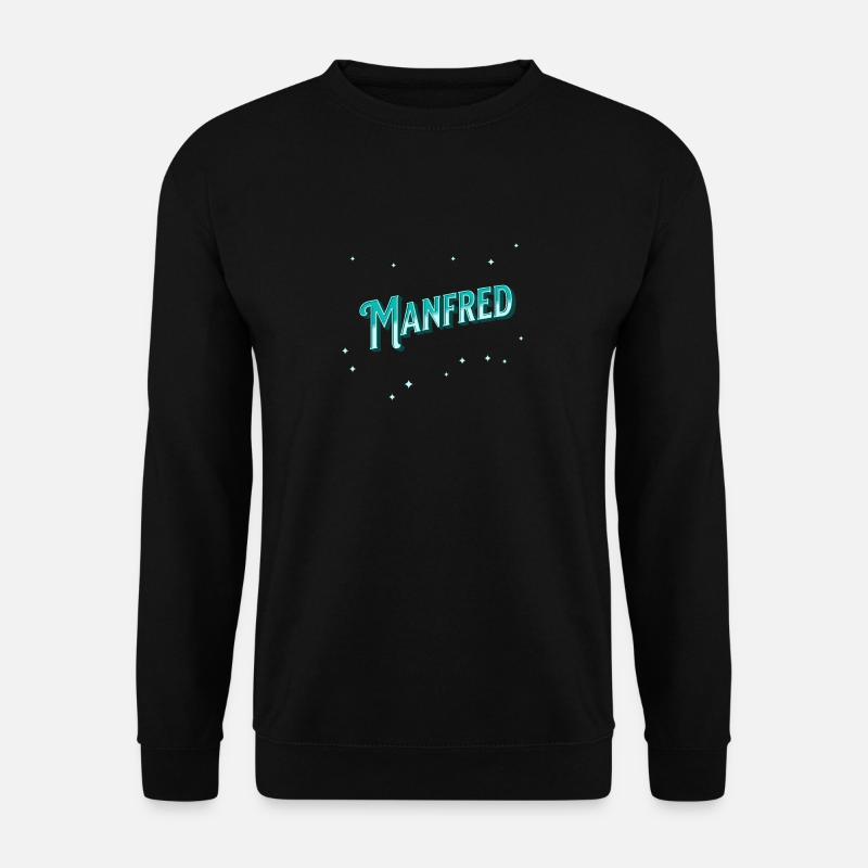 Manfred Namen personalisiert - Unisex Pullover - Schwarz