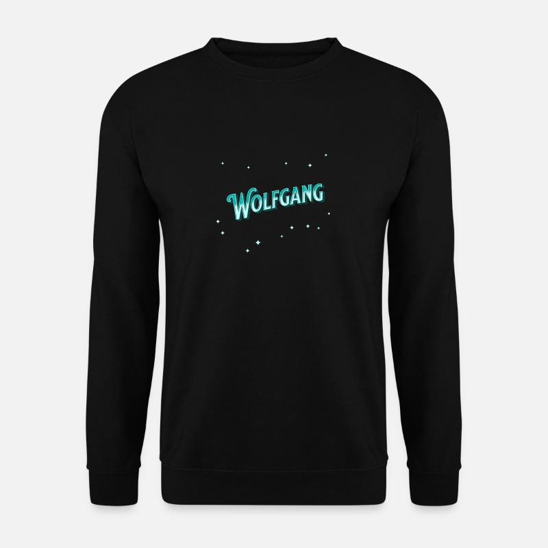 Wolfgang Name personalized - Unisex Sweatshirt - black