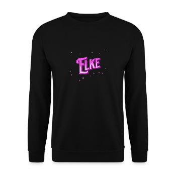 Elke Namen personalized - Unisex Sweatshirt - black - Front - Alina (178cm) & Michal (187cm)