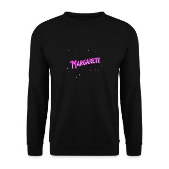 Le nom de Margarete personnalisé - Sweat-shirt Unisexe - noir - Devant - Alina (178cm) & Michal (187cm)