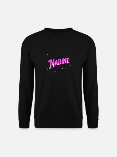 Nadine name personalized - Unisex Sweatshirt - black