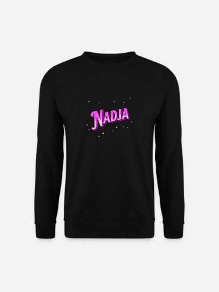 Nadja name personalized - Unisex Sweatshirt - black