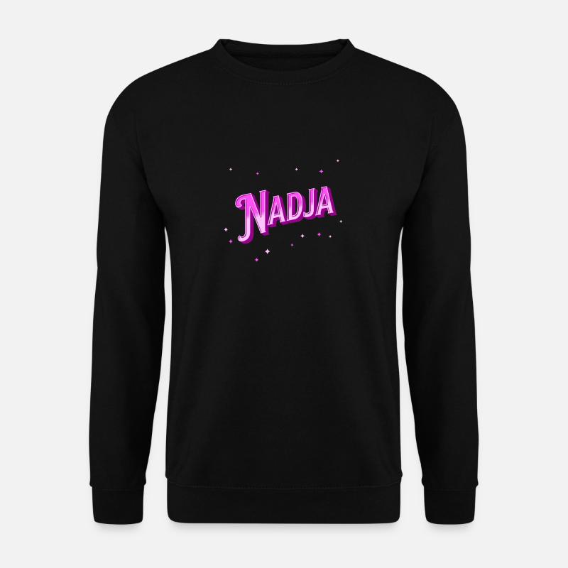 Nadja name personalized - Unisex Sweatshirt - black