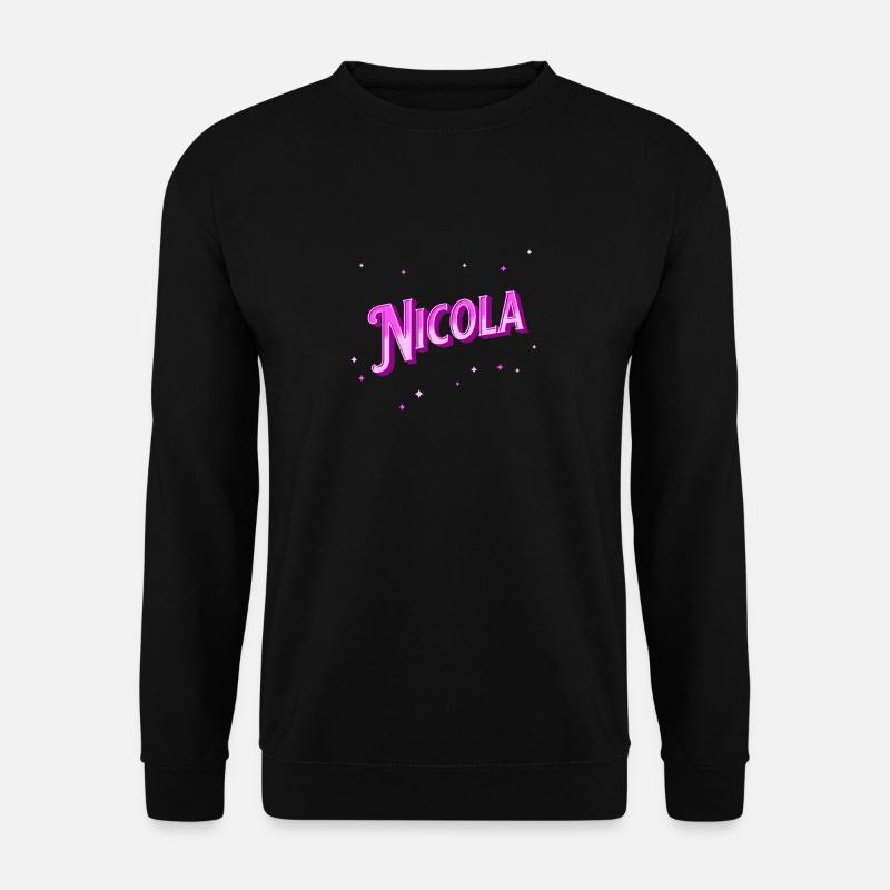 Nicola name personalized - Unisex Sweatshirt - black