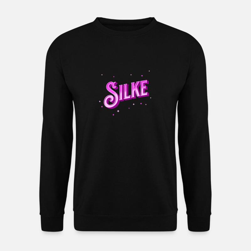 Silke Namen personalisiert - Unisex Pullover - Schwarz