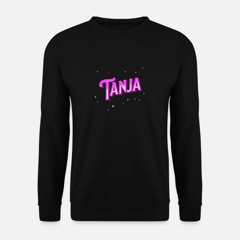 Tanja name personalized - Unisex Sweatshirt - black