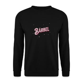 Le nom de Bärbel personnalisé - Sweat-shirt Unisexe - noir - Devant - Alina (178cm) & Michal (187cm)