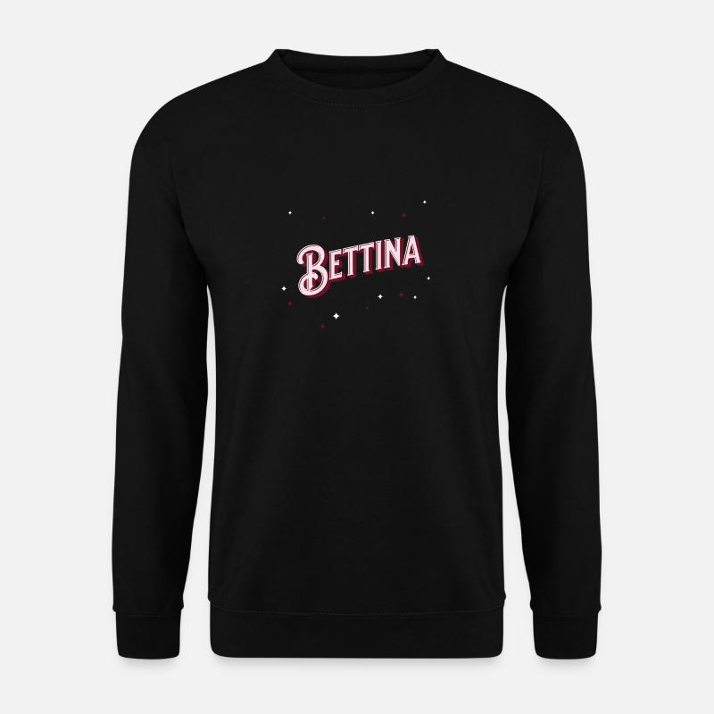 Bettina name personalized - Unisex Sweatshirt - black