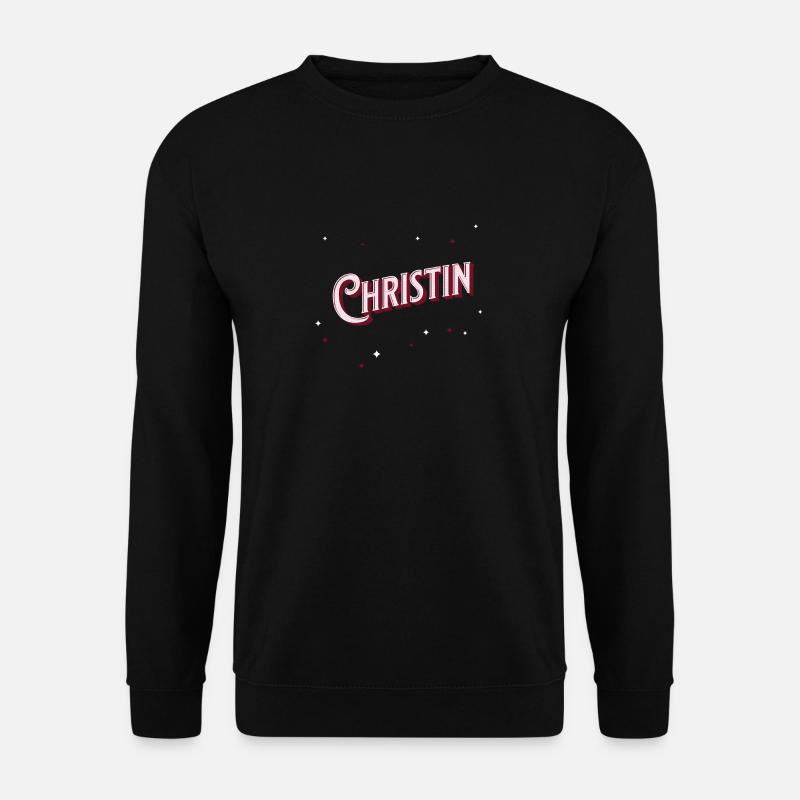 Christin's name personalized - Unisex Sweatshirt - black
