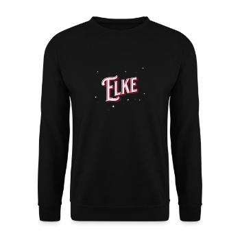Elke Namen personalized - Unisex Sweatshirt - black - Front - Alina (178cm) & Michal (187cm)