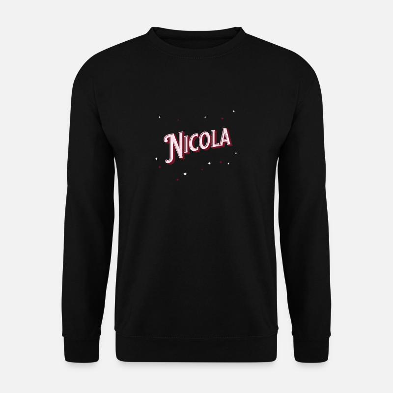 Nicola name personalized - Unisex Sweatshirt - black
