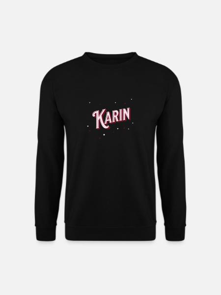 Karin's name personalized - Unisex Sweatshirt - black