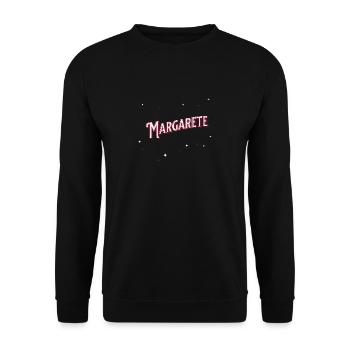 Le nom de Margarete personnalisé - Sweat-shirt Unisexe - noir - Devant - Alina (178cm) & Michal (187cm)