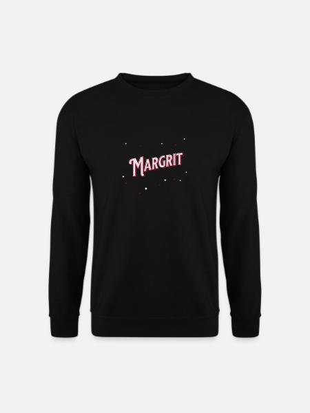 Nom Margrit personnalisé - Sweat-shirt Unisexe - noir