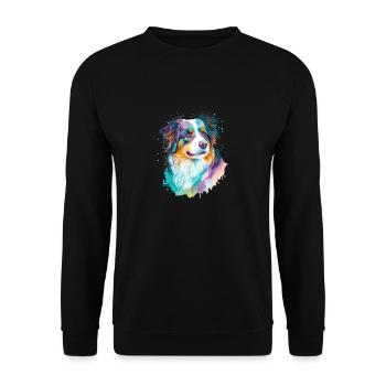 Maître maîtresse des chiens de berger australiens - Sweat-shirt Unisexe - noir - Devant - Alina (178cm) & Michal (187cm)
