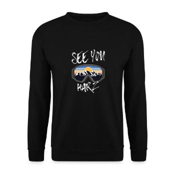 Harz Ski Monts Métallifères Snowboard - Sweat-shirt Unisexe - noir - Devant - Alina (178cm) & Michal (187cm)