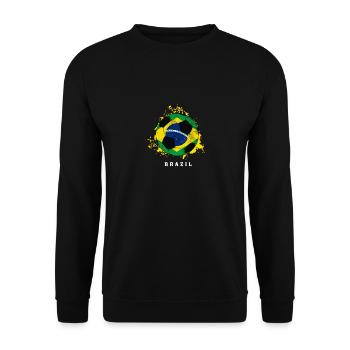  du Brésil - Sweat-shirt Unisexe - noir - Devant - Alina (178cm) & Michal (187cm)