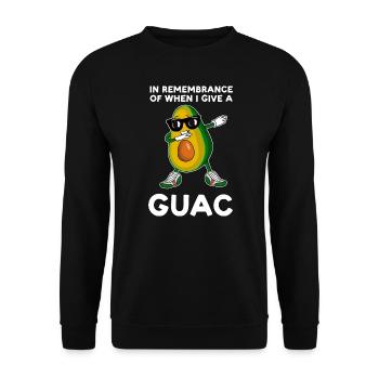 Avocados Avocado Avocado-Liebhaber Geschenk - Unisex Pullover - Schwarz - Vorne - Alina (178cm) & Michal (187cm)