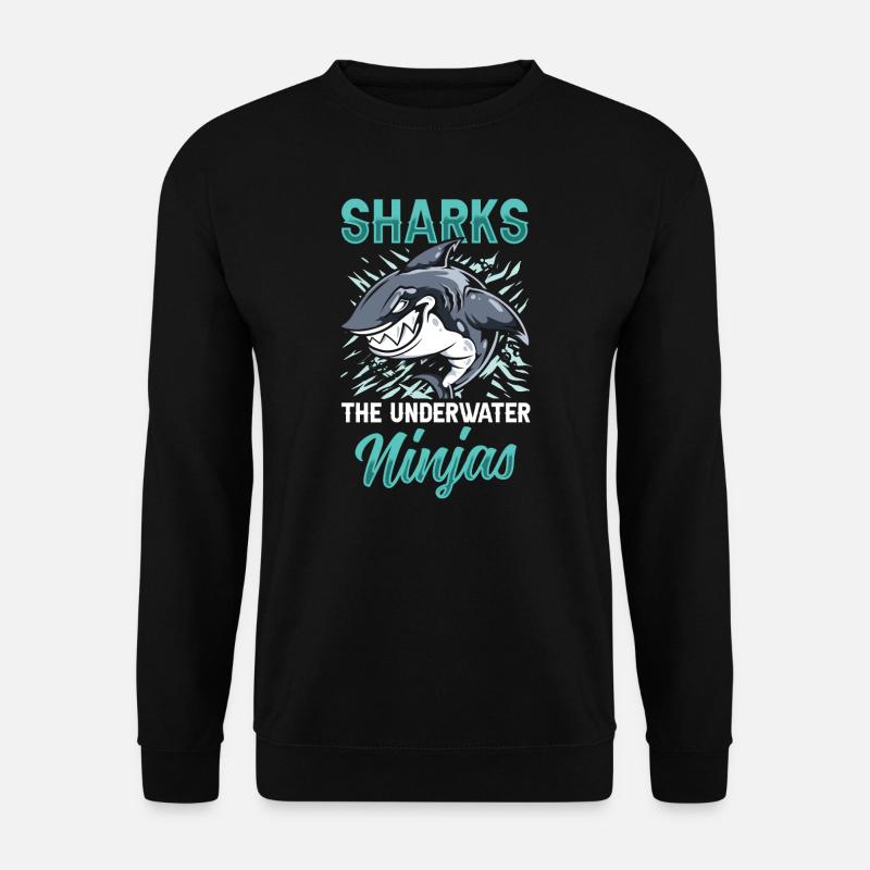 Requins les ninjas sous-marins - Sweat-shirt Unisexe - noir
